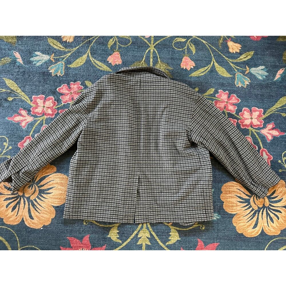 Madewell Oversized Houndstooth Knit Blazer Size Large - Picture 6 of 10